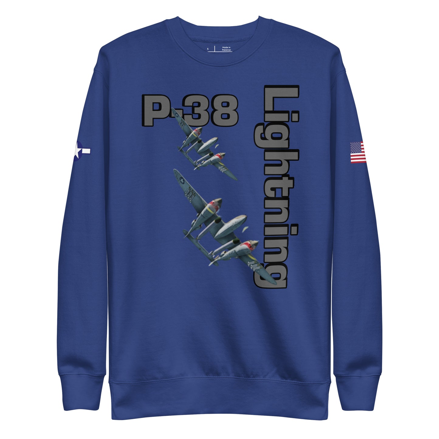 WWII Lightning Patriot Unisex Premium Sweatshirt