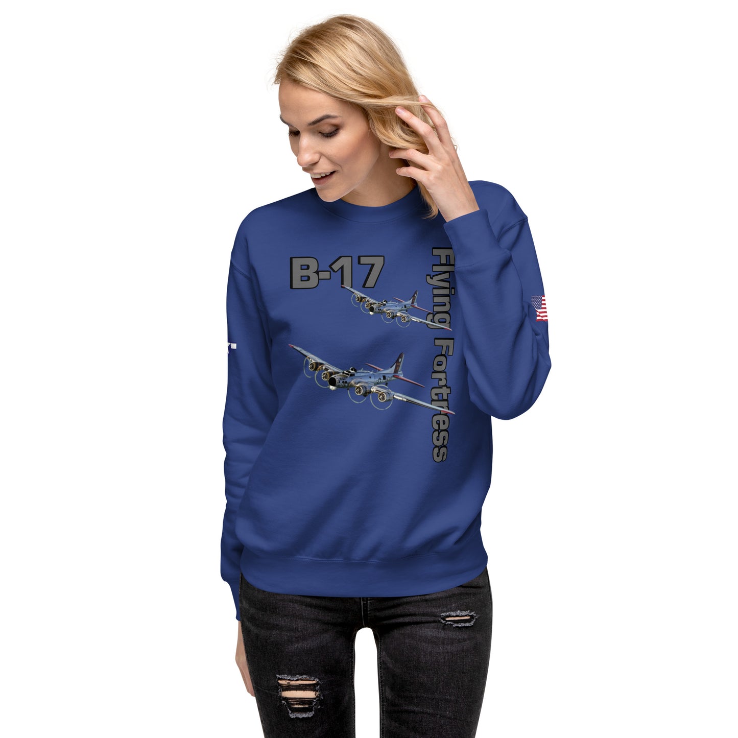 WWII Fortress Patriot Unisex Premium Sweatshirt