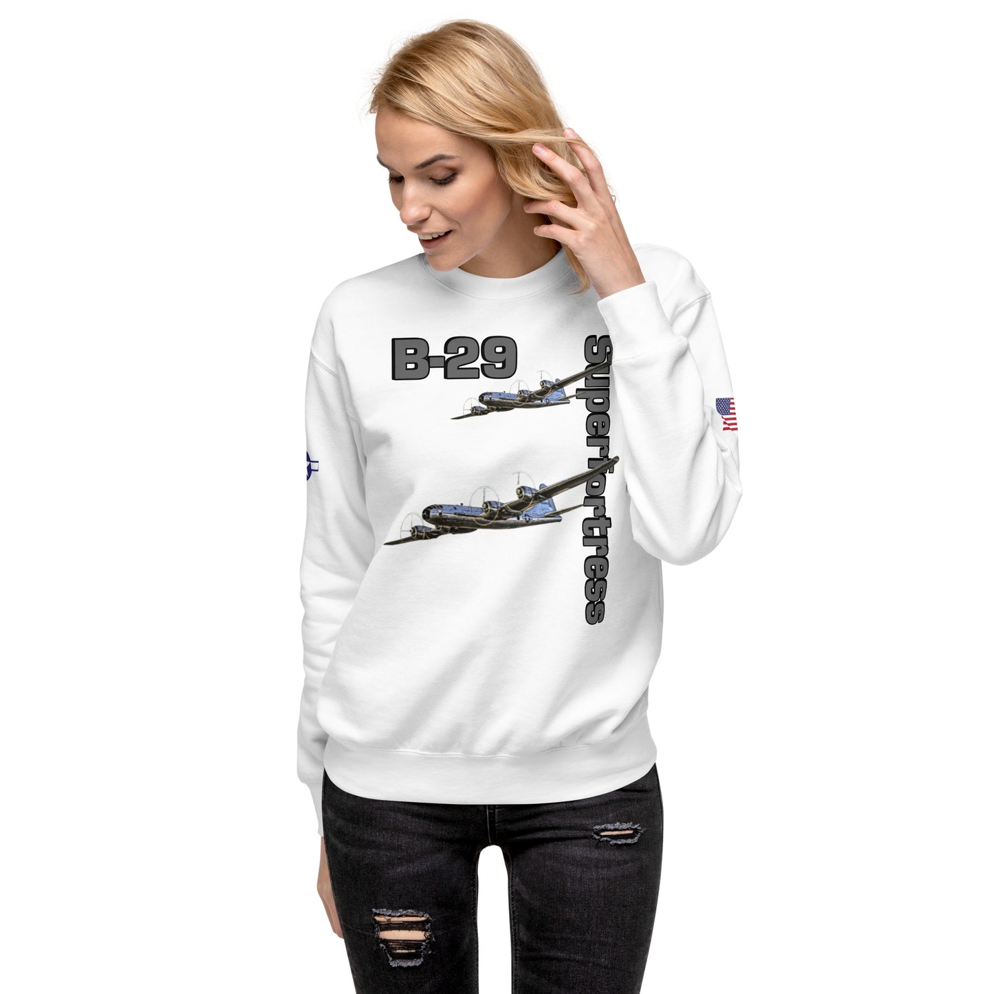 WWII Superfortress Patriot Unisex Premium Sweatshirt